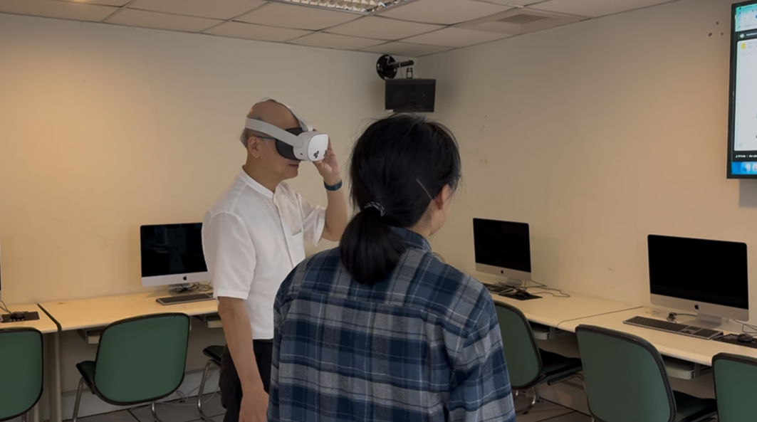 圖2、初步測試頭盔（攝影：何幸蓉）