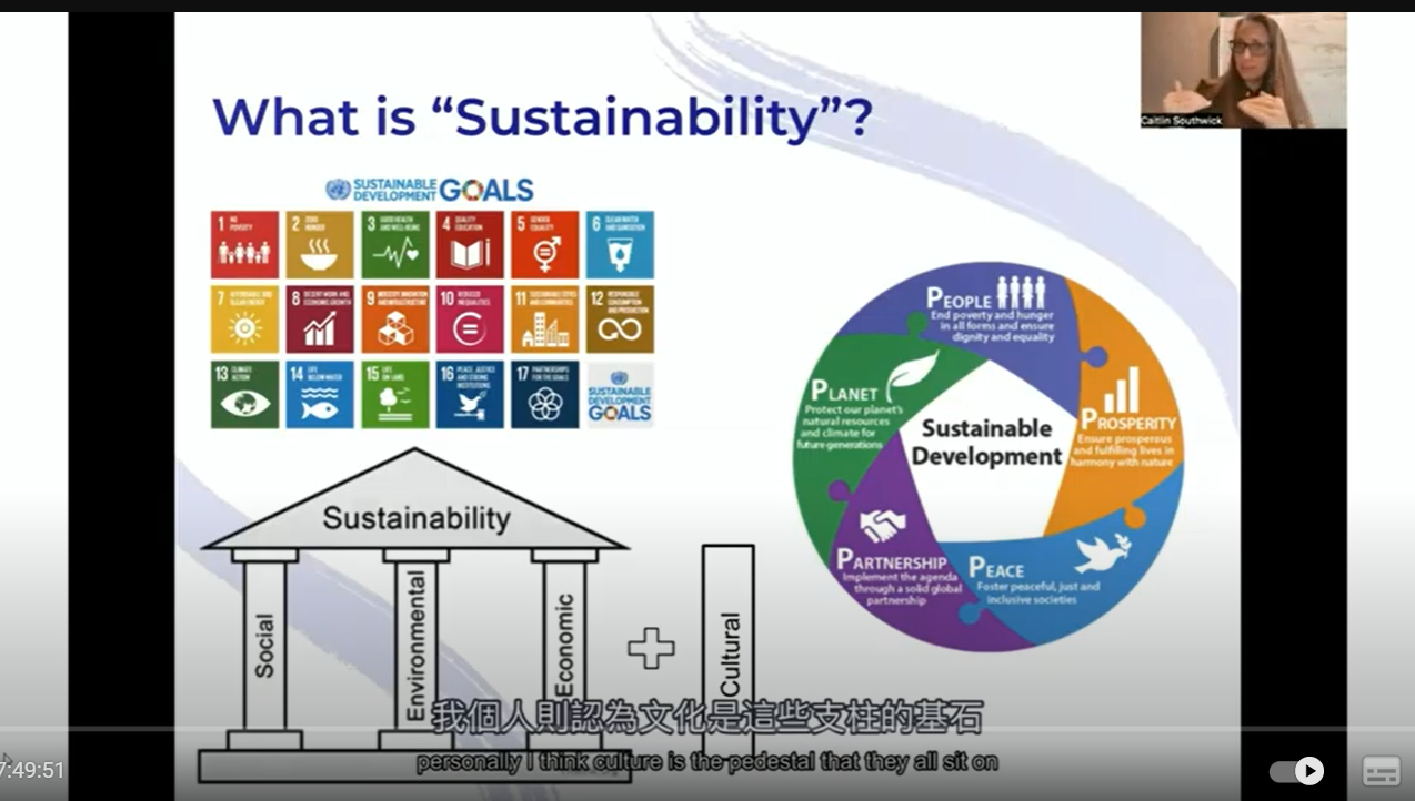 圖二、Caitlin Southwick提出的可持續性基礎。